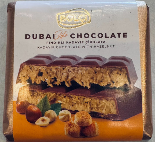 Hazelnut Dubai Chocolate Bar
