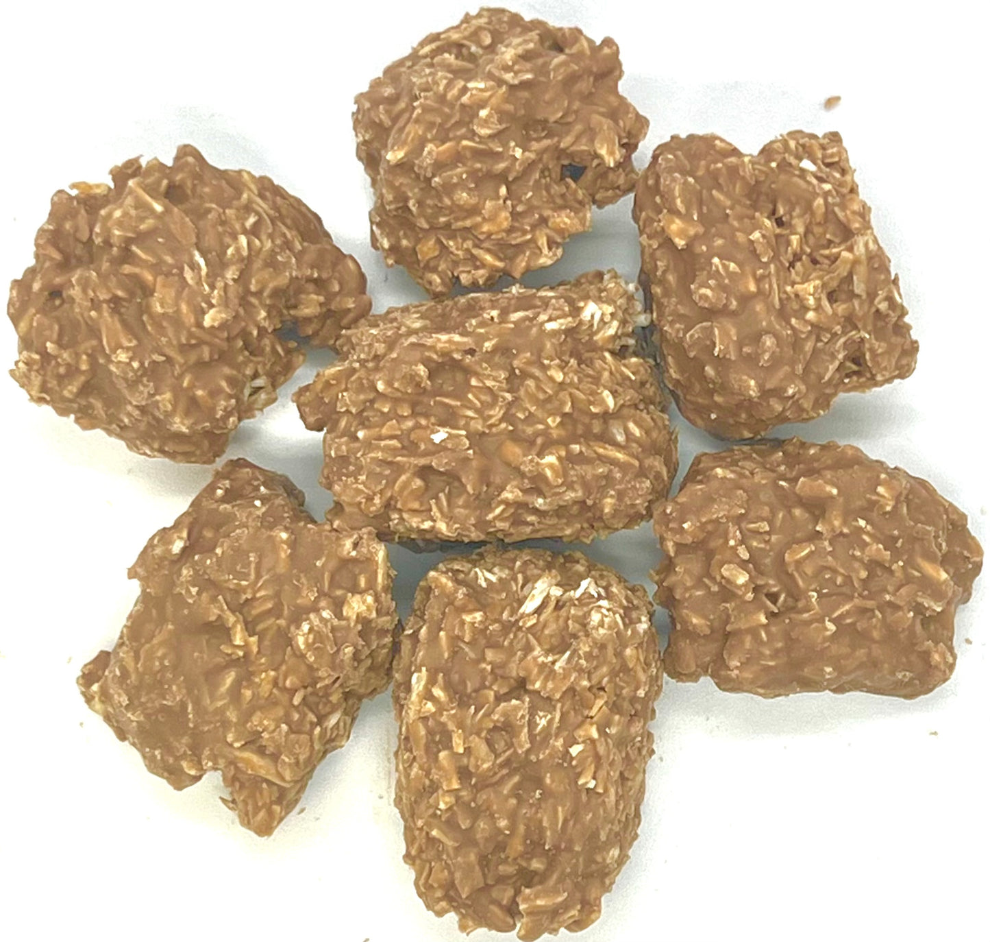 Milk chocolate macaroon clusters